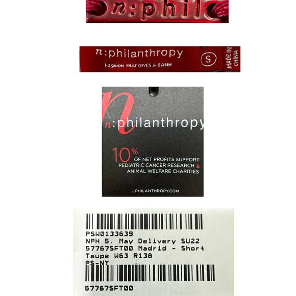 n:Philanthropy Women's NEW Madrid Shorts‎ Taupe Brown Mini Shorts SZ S - Picture 4 of 8